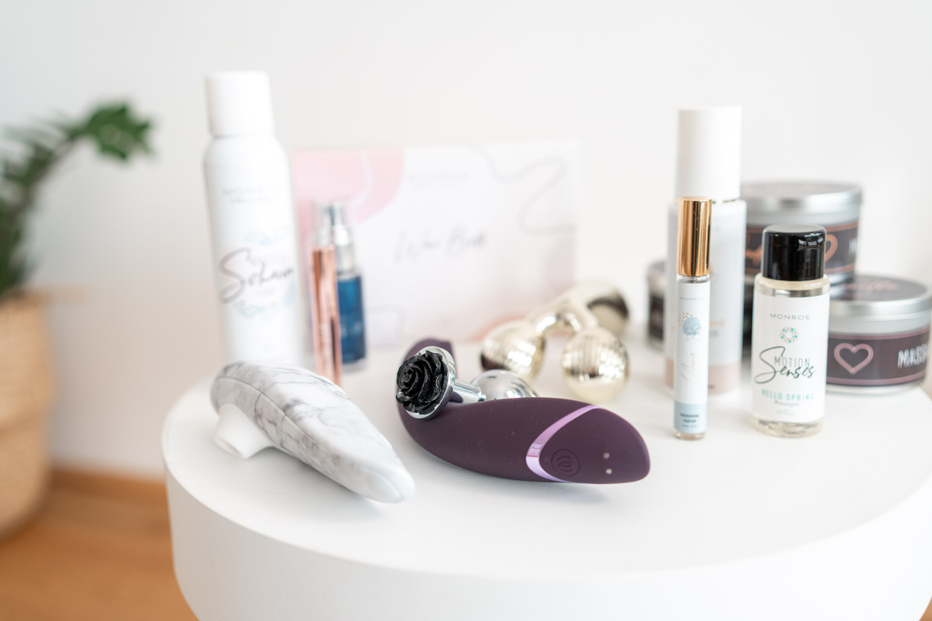 dildo auf tisch bei einer Dildoparty von Monroe